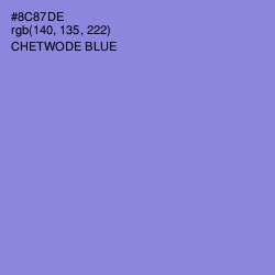 #8C87DE - Chetwode Blue Color Image